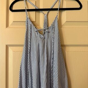 Windsor White and Blue Backless Camisole